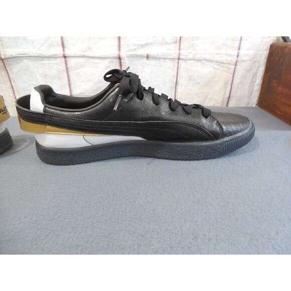 Puma Clyde Speedtribes Black Gold 368636-01 Men's Size 10.5 - Picture 8 of 12